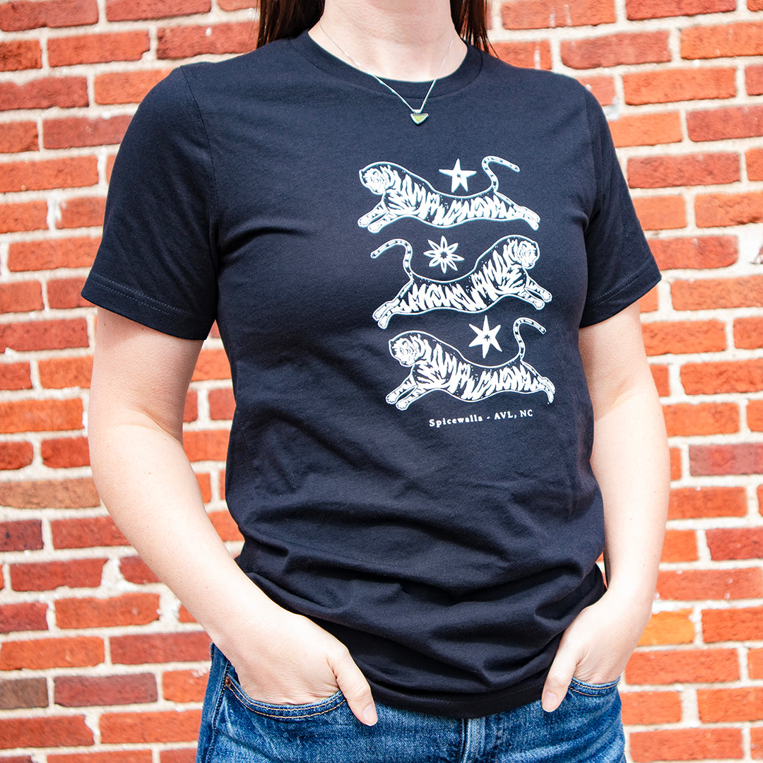 Spicewalla Tiger T-Shirt in Black