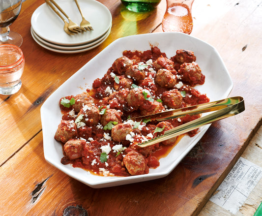 Sunday Best Berbere-Spiced Mini Lamb Meatballs