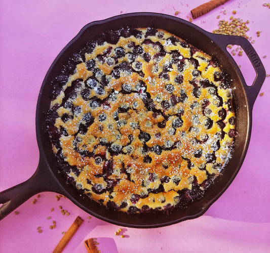 Blueberry Coriander Clafoutis