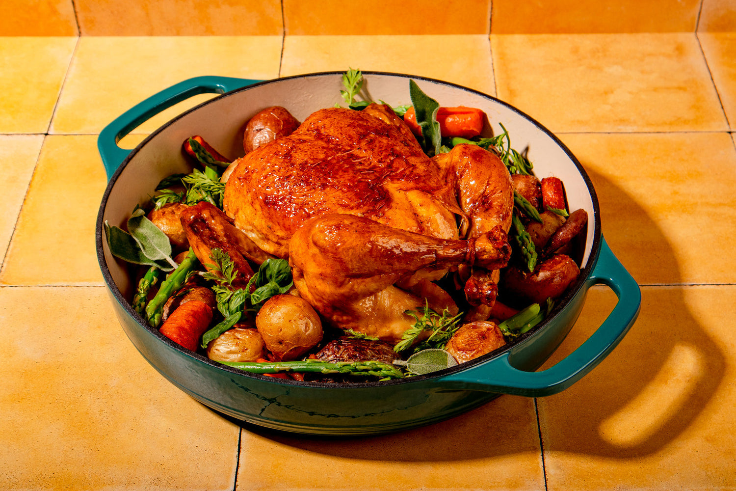 Classic Roasted Chicken with Pan Sauce