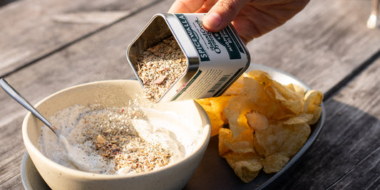 Lemon Shallot Dip with Island Creek Oysters' Mignonette Blend