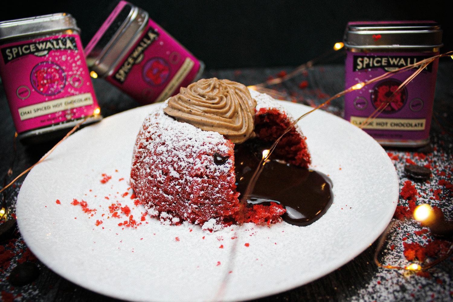 Valentines Day Red Velvet Lava Cake