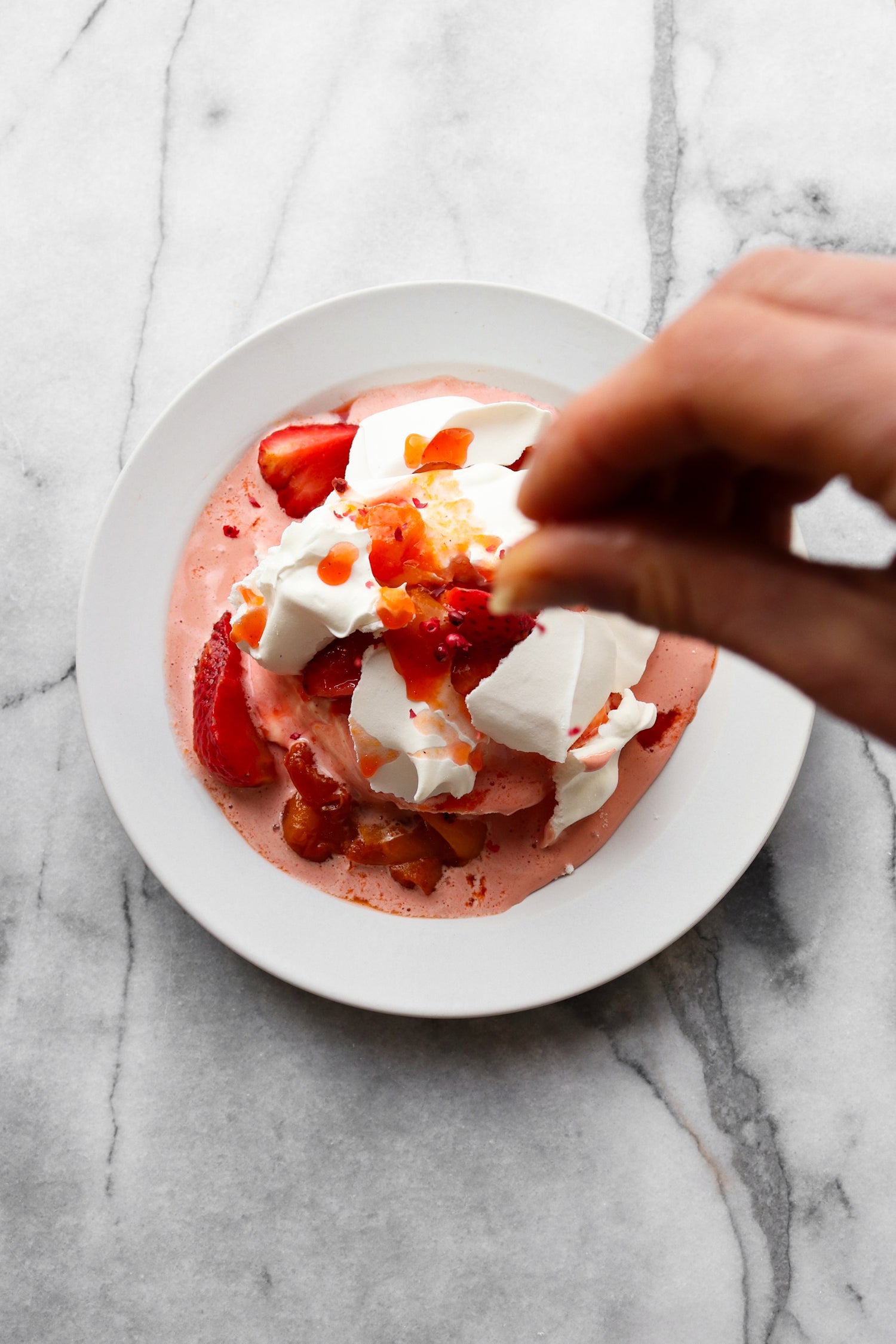 Fruit Pavlovas with Cardamom & Pink Peppercorn