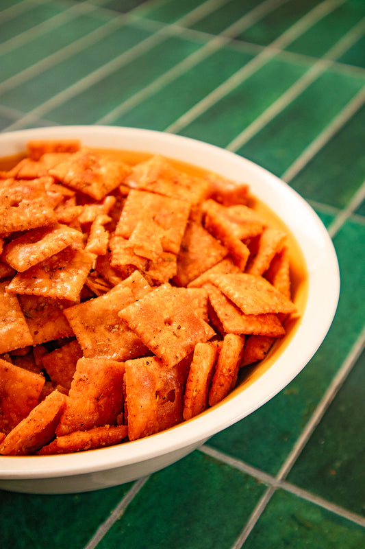 Sichuan Hot Chicken Cheese Crackers!