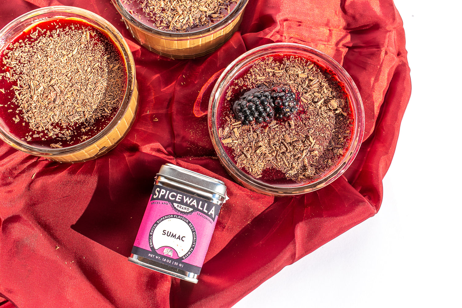 Blackberry Sumac Chocolate Mousse