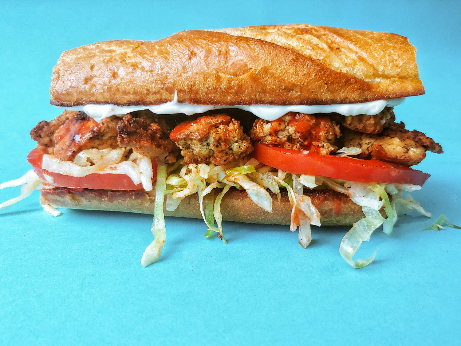 Blackened Tofu Po'Boys