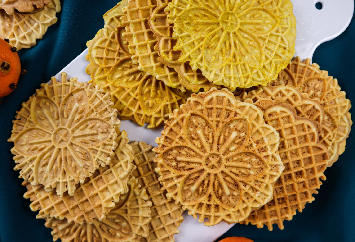 Spiced Italian Pizzelle Cookies