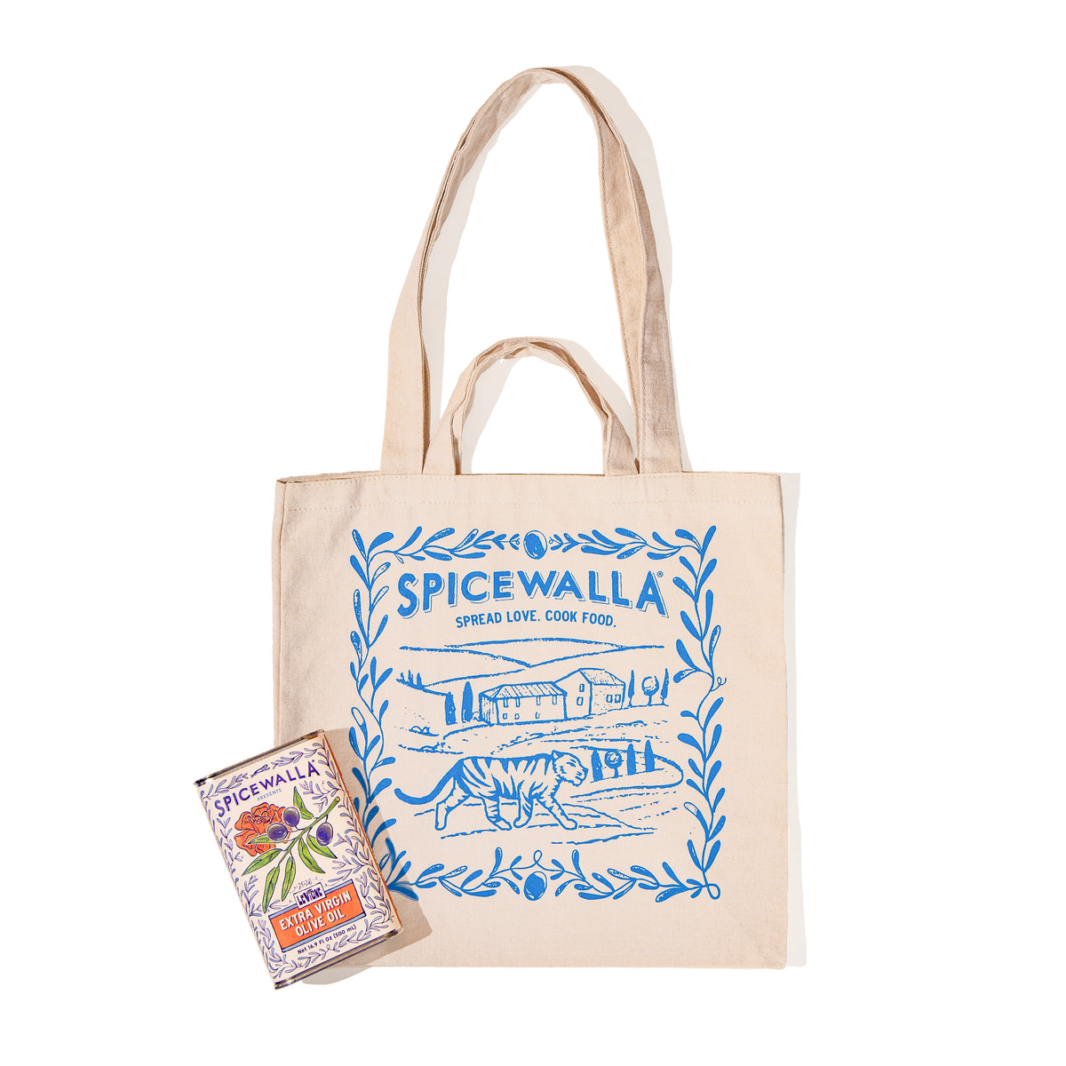 Bundle! 2026 Olive Oil + Tiger in Tuscany Market Tote