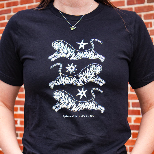 Spicewalla Tiger T-Shirt in Black