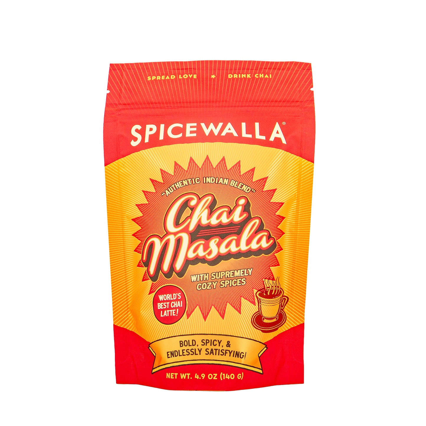 Spicewalla Chai Masala packaging on a white background