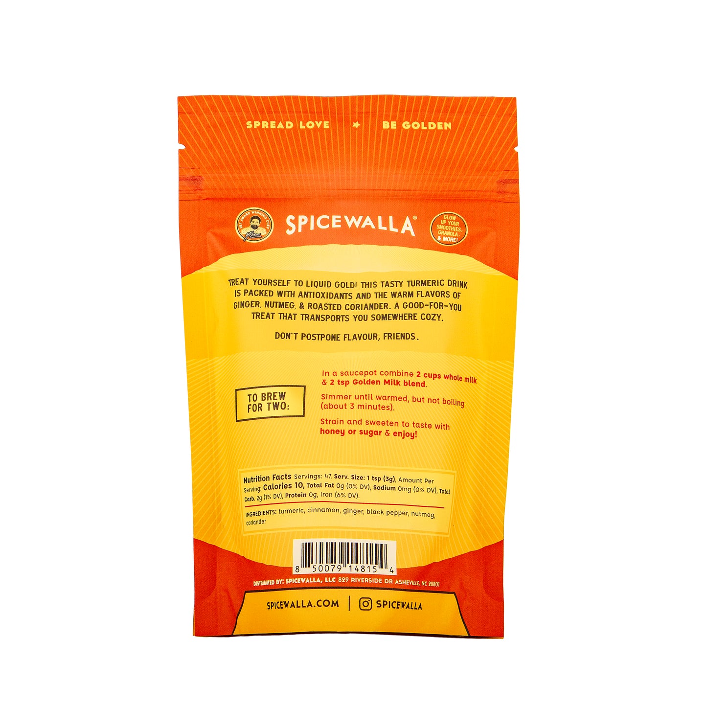 Spicewalla product packaging with text and branding on a white background