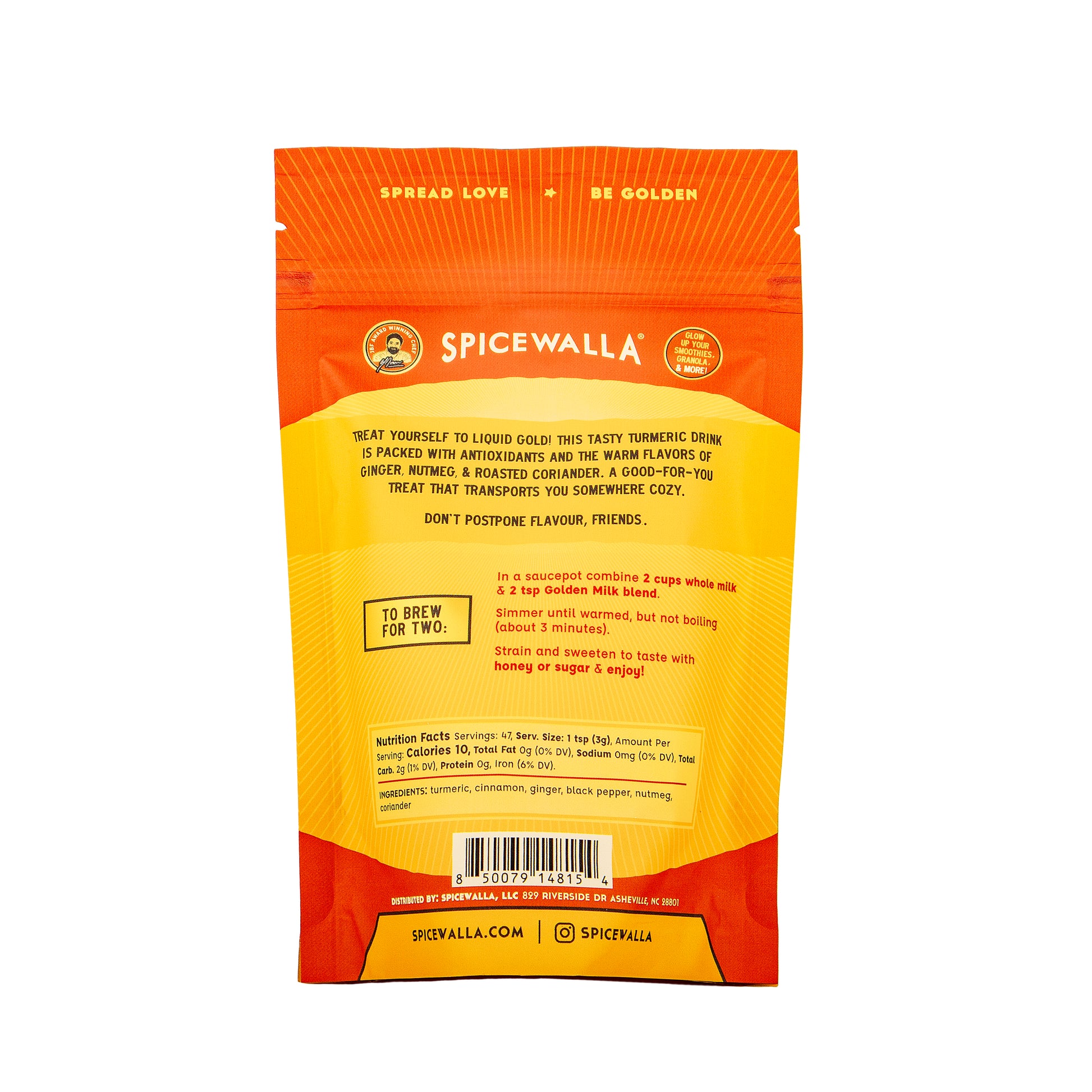 Spicewalla product packaging with text and branding on a white background