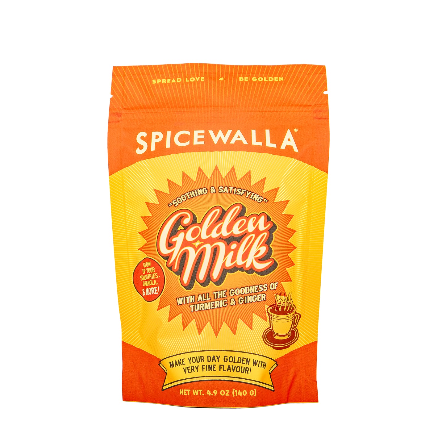 Spicewalla Golden Milk package on a white background
