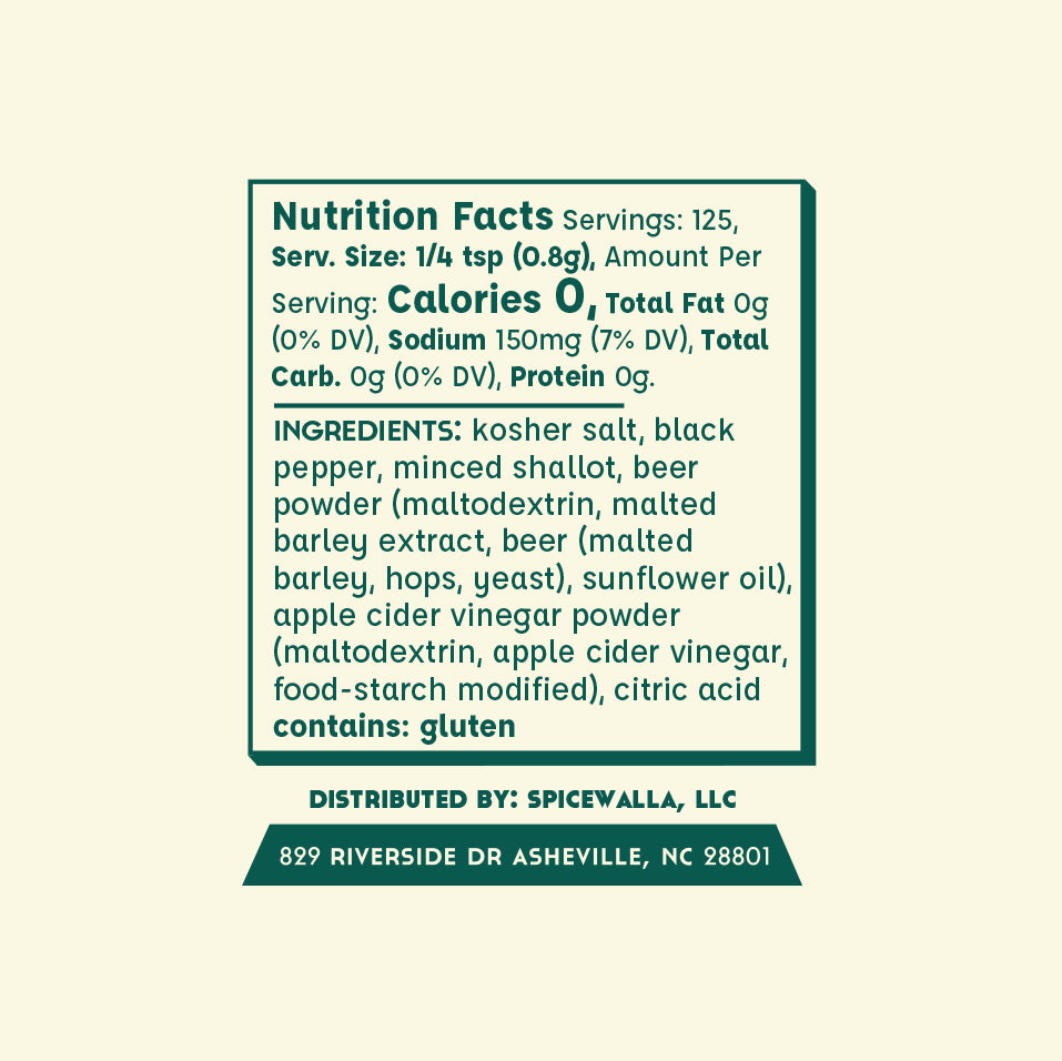Ingredient list