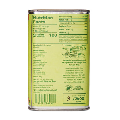 Spicewalla Presents Le Vigne Extra Virgin Olive Oil - 2025 Limited Edition!