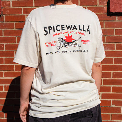 Spicewalla Matchbox Tiger T-Shirt in Off-White
